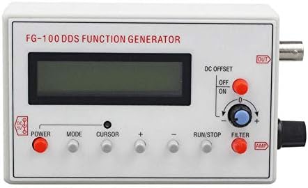Flickering FG-100 DDS Function Signal Generator,1Hz-500KHz 1Hz-500kHz Module Frequency Counter,Sine Wave Triangle Wave Square Wave Sawtooth Wave