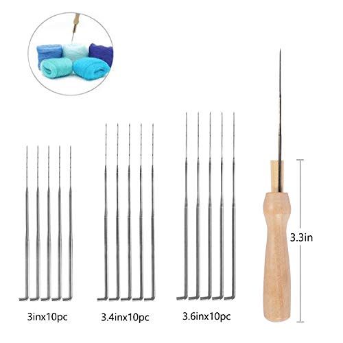 Needle Felting Kit - Needle Felting Needle - Wool Felt Tools - Felting Foam Starter kit Mat Awl Needles with Handy Case