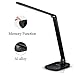Putwo F118 Dimmable Energy Efficient Aluminum Alloy LED Desk Lamp Arm with Touch-sensitive Control Panel, Matte Black