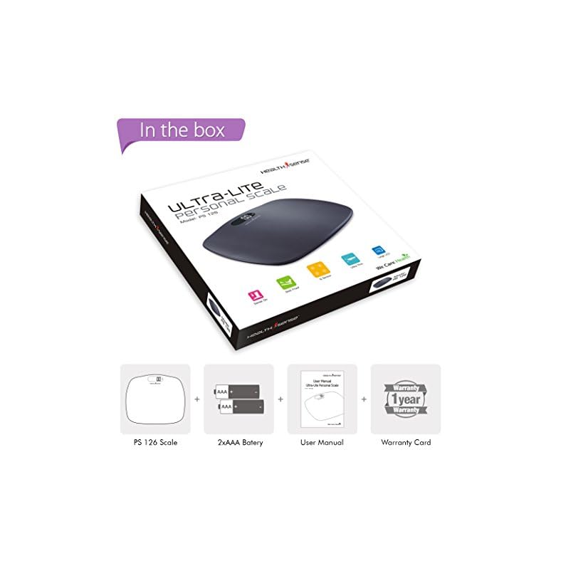 HealthSense Ultra-Lite PS 126 Digital Personal Body Weighing Scale