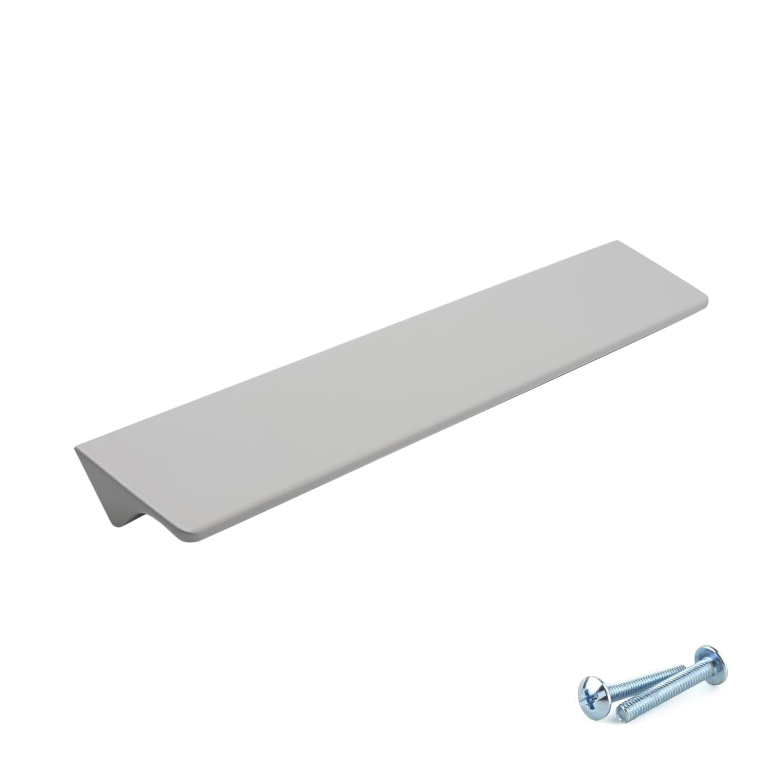 M4TEC Bar Kitchen Cabinet Handles, Kitchen Cupboard Door Handles, Wardrobes and Drawers, Bedroom Furniture Finger Edge Pull Handle White. VE8 Series: 32 mm Pack of 10