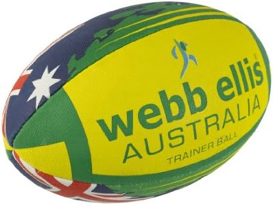 Webb Ellis Men's Australia Flag Ball - Multi, Size 5