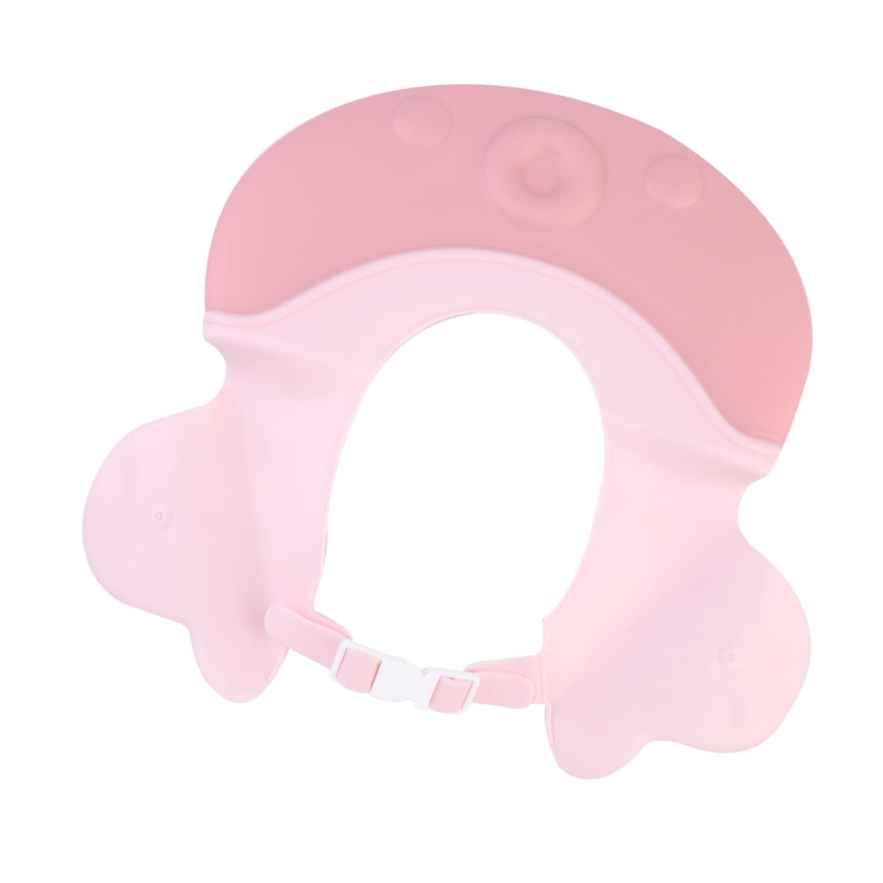 Toyvian Baby Bath Hat Adjustable Shower Cap with Cartoon Design Protective Visor for Kids Hair Washing and Haircuts Lightweight Infant Shower Cap