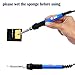 6-in-1 60W Soldering Iron Gun with Carry Case and Cleaning Sponge Stand, SOAIY Adjustable Temperature Welding Soldering Iron , Including 5pcs Different Soldering Tips, Desoldering Pump, Soldering Wire