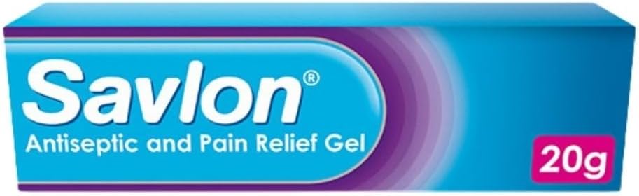Savlon Antiseptic & Pain Relief Gel 20g - Anaesthetic & Antiseptic
