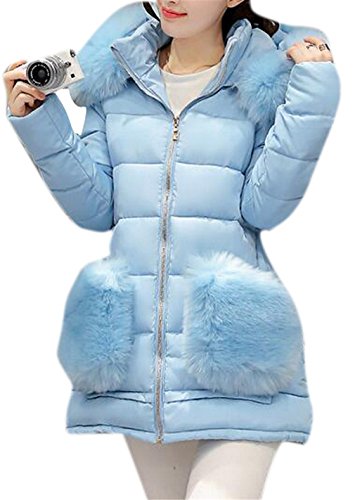 Women's Winter Loose Fur Hoodies Outwear Thicken Long Parkas Down Coat Jacket Women's Winter Loose Fur Hoodies Outwear Thicken Long Parkas Down Coat Jacket