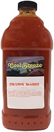 Cool Breeze Beverages Ready to Use Slush Mix, Orange/Mango, 1/2 gallon