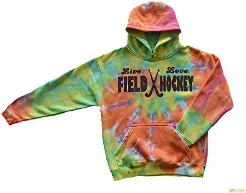 New Live Love Field Hockey Girls Pastel Tie Dye Sweatshirt (YL)