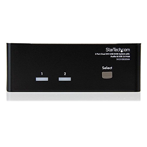 Startech.com SV231DD2DUA 2 Port Dual DVI USB KVM Switch