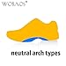 WOBAOS Sport Running Orthopedic Silica Gel Shoe Insole Pads Inserts Pain Relief
