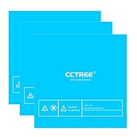 CCTREE 3D Printer Build Surface with 3M Sticker 3D Printer Heated Bed Sheet for TEVO Tornado Anet E12 Monoprice Maker Pro Mk.1 Creality CR-10 CR-10S 300x300mm (Pack of 3)