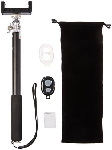 Nexcity Selfie Stick, Bluetooth Smart Phone Monopod, Extendable Wireless Stick Compatible For iPhone Samsung &amp; Gopro Camera with Mobile Clamp, Remote &amp; All Other Accessories