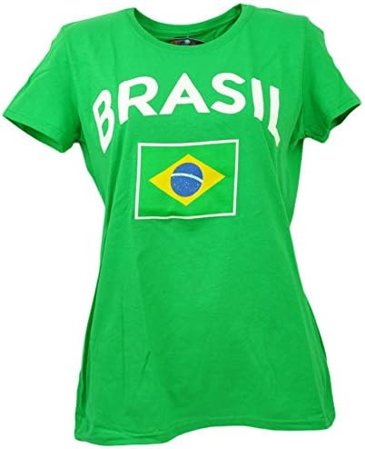Brasil Copa America Centenario USA 2016 Tshirt Tee Green Womens Soccer XLarge