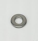 Stainless Flat Washers 1/4 Inch, 304 Stainless Steel, 100 pieces (1/4 Flat Washer)