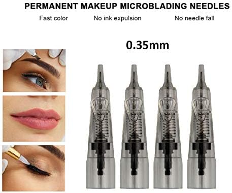 20 pcs Permanent Makeup Cartridge Needles 7R Fits for Permanent Makeup Machine Pen Availabel size D1,1R,3R,5R,7R,5F,7F (7R)