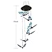 SINLOOG Solar Wind Chimes Outdoor, Solar Lights Wind Chime Solar Powered LED Hanging Lamp Solar Mobile Wind Chimes for Outdoor Garden Decoration (Butterfly)