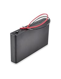httx 12 V AA paquete de batería con cables, 8 x 1,5 V AA soporte de carcasa de batería, de la batería de almacenamiento Caja con interruptor de encendido y apagado 6 inch Bare Wire Leads