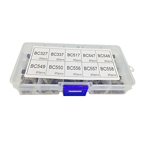 PNP NPN Transistors Kit, Ltvystore Silicon Power Transistor Assorted Assortment Box Set BC327, BC337, BC517, BC547, BC548, BC549, BC550, BC556, BC557, BC558,Pack of 300 - Thumbnail 2