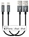 FosPower [2 Pack, 6-inch] Apple MFi Certified Lightning to USB Cable [Nylon Braided | Full Speed Charging] Apple iPhone 11 / 11 Pro / 11 Pro Max, iPad 10.2 inch (Gray) primary