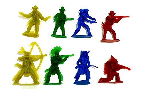 Cowboy & Indian Toy Figurines 50 pc