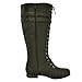 Twisted Women's Trooper Knee-High Extended Calf Faux Leather Military Boot