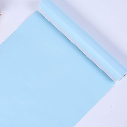 Wallpaper Solid Color Azure One Colour Plain Single D5e9f9