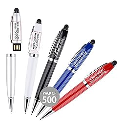 Paintechz Custom Pen USB Flash Drives 500 Pack