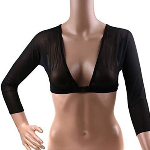Wandofo Women Posture Corrector Tops Massage Shoulder Seamless Arm Shaper Slimming WrapSlimming Upper Arm Sleeves