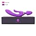 WOWYES Ladies vibrator g point stimulus massager, vibration G point vibrator - vagina and clitoris stimulation rabbit massager 100% waterproof-purple