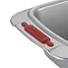 Cake Boss Deluxe Nonstick Bakeware 9-Inch by 5-Inch Loaf Pan, Gray with Red Silicone Grips