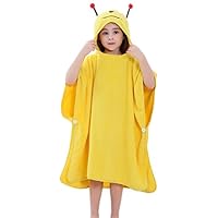 Ameyda Cosplay Costumes Unisex Kids Baby Girls Boys Toddlers Cute Bee Pattern Hooded Poncho Bath Robe Towel