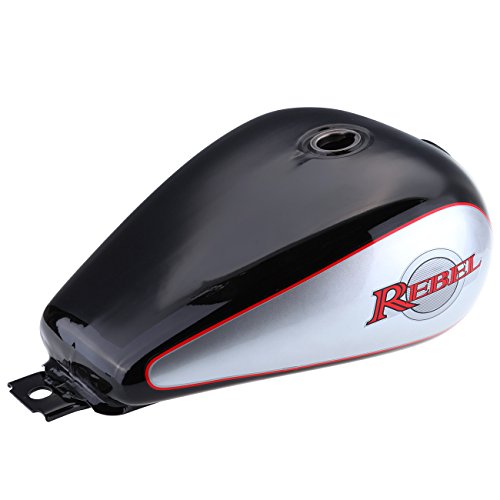 ArtMuseKitsMikash XFMT 3.4 Gallons Fuel Gas Tank for Honda CMX250 Rebel CMX 250 1985-2014 Black