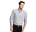 IZOD Men's Big and Tall Essential Check Long Sleeve Shirt, Zeus Navy, 3X-Large Tall