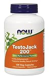 Now Foods Testo Jack 200 Extra Strength Veg Capsules, 120 Count