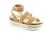 calico KiKi Women's Espadrille Platform Sandals - Flatform Slide On Wedge Comfort Shoes