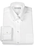 Paul Fredrick Men's Pinpoint Button Down Collar Button Cuff Dress Shirt