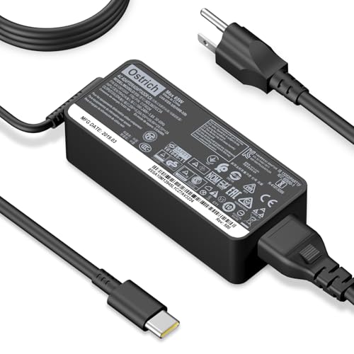 Lenovo Laptop Charger USB C 65W 45W