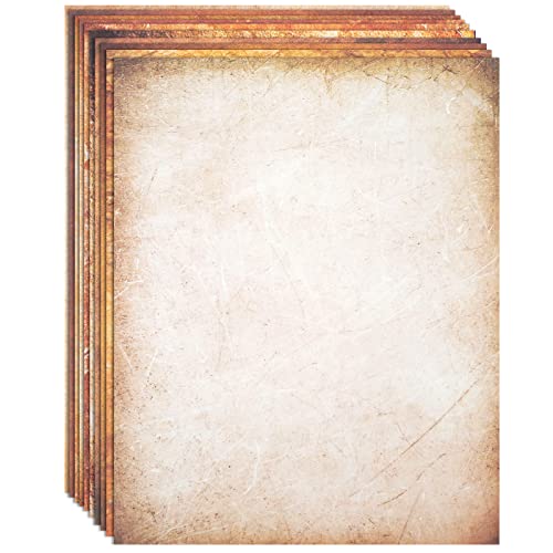 Koogel 220 Sheets Vintage Stationery Paper, Old Fashion Letter Paper 11 x 8.5 Inch Antique Looking Paper 10 Designs for Writing Calligraphy Scrapbook Wedding Invitation Printing