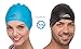 Reversible Silicone Swim Cap, Waterproof 2-in-1 Swimming Caps for Women with Carry Bag, Flexible Adult Swimmers Cap for Short and Medium Length Hair