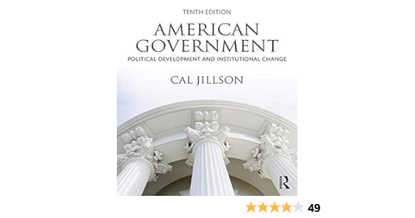  American Government Political Development And Institutional Change 9781138353046 Jillson Cal Books