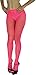 ToBeInStyle Women's Sexy Seamless Fishnet Full Footed Panty Hose Tights Hosiery - Hot Pink - One Size Regular