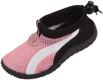 Childrens Wave Slip On Water Exersize Shoes (4, Pink)