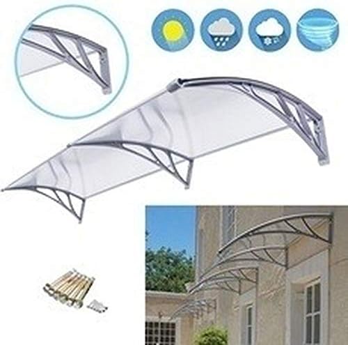 Lotus Job Durable Door Canopy Awning Shelter Porch Front Rain Roof Back Patio Outdoor Shade Cover (60X60CM)