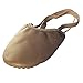 BAYSA Half Sole Ballet Shoe Women Lyrical Shoes Dance Paw Leather Dance Shoe (M(6.5-8) US, Tan)