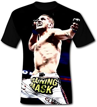 Young Men Fashion 3D T-Shirt Khabib Time Short Sleeve Casual Printed Top