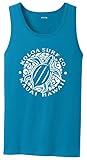 Koloa Surf(tm) Hawaiian Honu Turtle Logo Tank Top-NeonBlue/w-XL