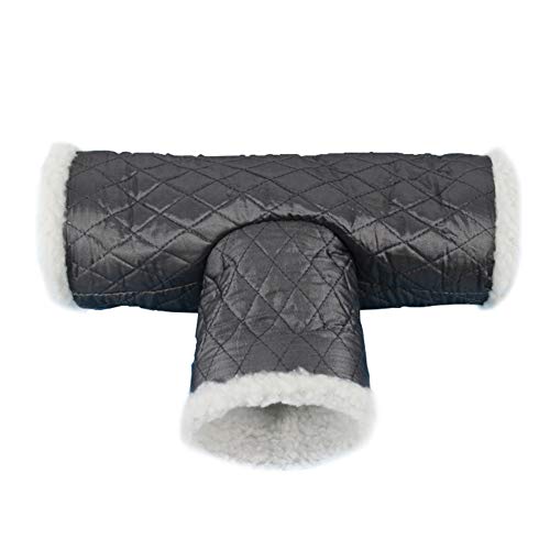 DENTRUN 3 Way Hamster Tunnel Toy Collapsible Cartoon Hideout Bed Nest House Tubes,Playing Hut Gerbil Rat Guinea Pig Chinchilla Squirrel Rabbits,Small Animals Stock, Premium Warm Channel