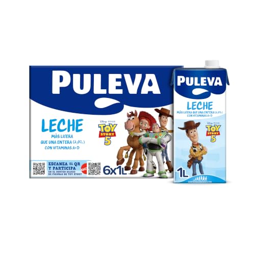 - Leche Entera con Vitaminas A + D, Fuente de Calcio, Sin Gluten, Sin Azúcar Añadido, Edición Especial - Pack 6x1L