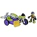 Teenage Mutant Ninja Turtles Pre-Cool Half Shell Heroes Motorcyle and Sidecar with Donatello Vehicle and Figure
