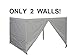 Eurmax 10'x10' Ez Pop Up Canopy Tent Commercial Instant Shelter with Heavy Duty Carry Bag (Grey)